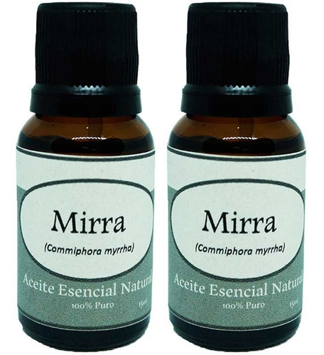 2 Aceites Esenciales Mirra Puro Natural 15 Ml.