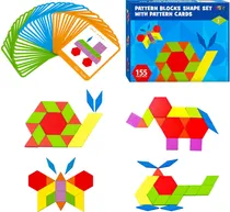 Comprar Juego De Bloques Geométricos De Madera Para Niños De 4 A 8 A