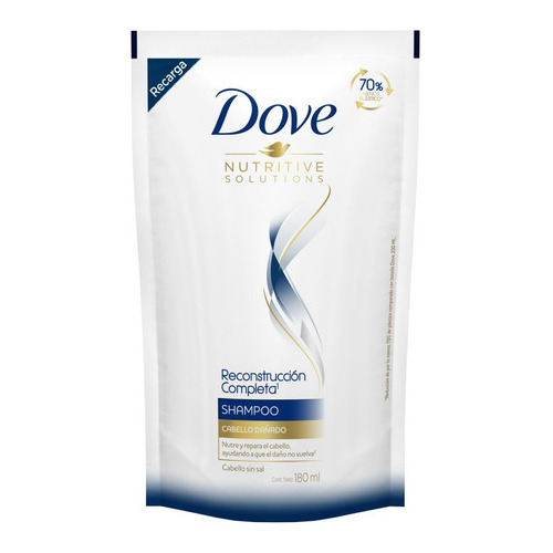 Dove Shampoo X180 Reconstrucción  Completa Doy Pack  