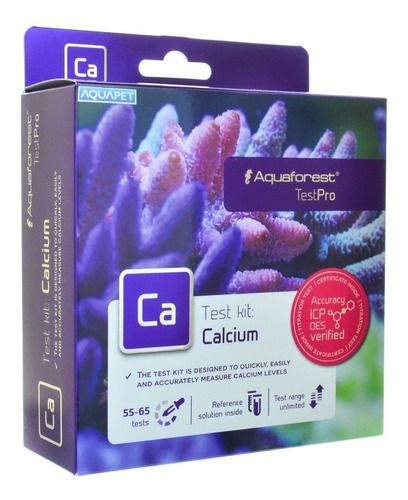 Teste De Cálcio Aquaforest Af Test Pro Calcium 55~65 Testes