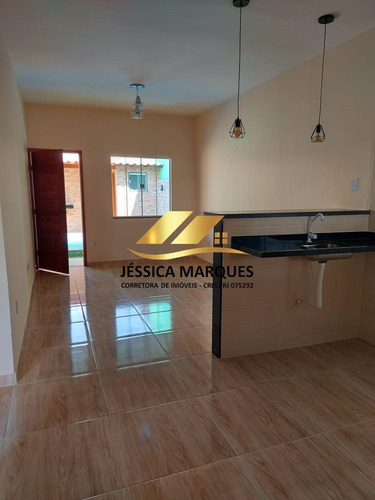 102-1 Casa 2 Quartos, Área Gourmet E Piscina Em Unamar - Cf