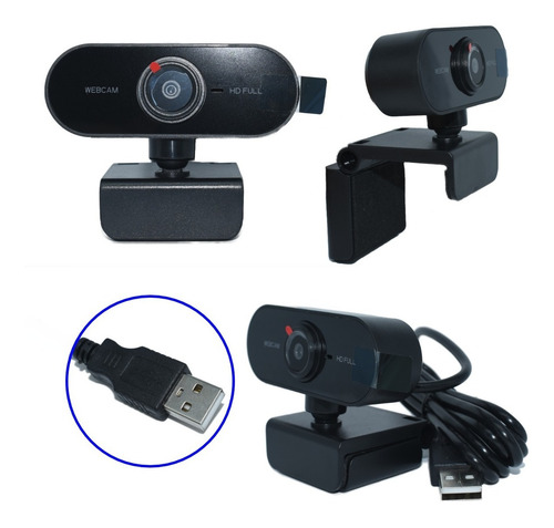 Imagen 6 de 9 de Camara Web Conferencia Usb Full Hd 1080p Pc Laptop Facturado
