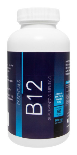 Vitamina B12 | 90 cápsulas vegetales | Vitamina esencial