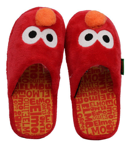 Pantufla Elmo Unisex Rojo Sesamo 93203-1-a 16-25 Gnv®