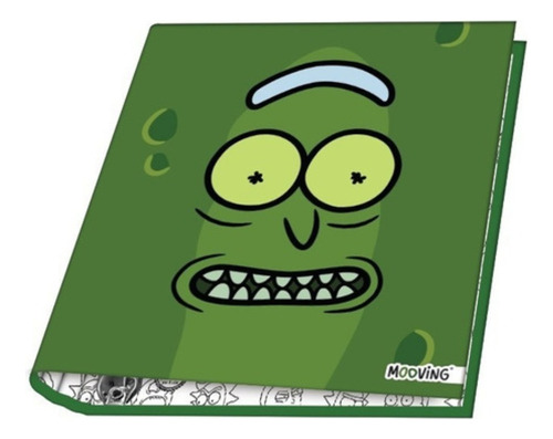 Carpeta Escolar Mooving N3 3x40 Rick Y Morty Legitima Color Verde