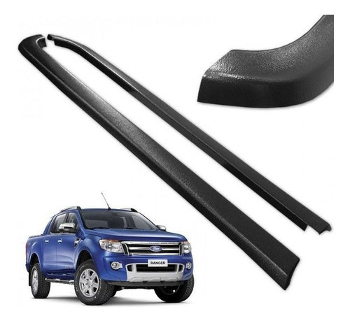 Imagem 2 de 9 de Protetor Borda Lateral Ranger 2019 2020 Cd Tampa Caçamba