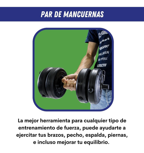 Set De Mancuernas Ajustables De 60lb Discos Intercambiables