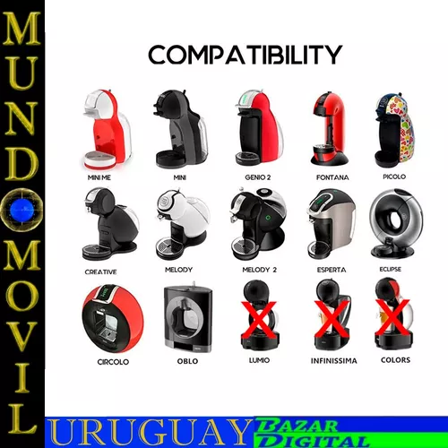 Capsulas Para Dolce Gusto Reutilizables X2 Con Filtro - Mundo Móvil Uruguay