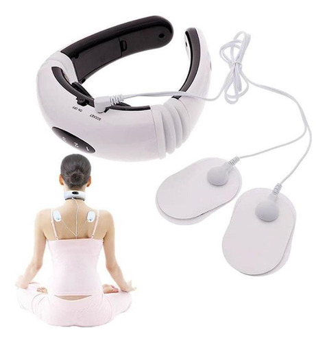 Original Collar Cervical Masajeador Tens Shiatsu Batería