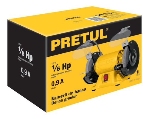 Esmeril De Banco De 5'' Profesional Pretul