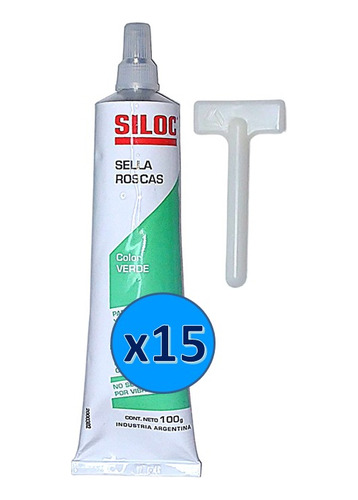 Sella Roscas Siloc Para Conexiones De Agua 100g X 15un