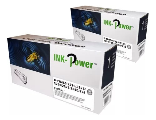 2 Toner Tn 450 / 420 / 410 Ink-power Para Brother