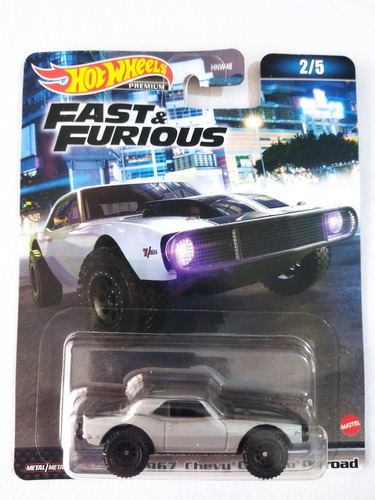 Hot Wheels Premium 1967 Chevy Camaro Offr Rapido Furioso Pq5