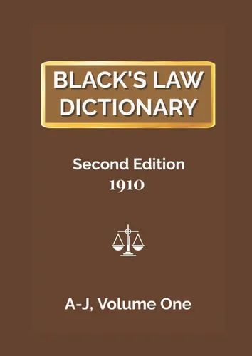comprar Libro: Diccionario Jurídico Blackøs, Segunda Edición 1910, V