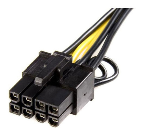 Cable Adaptador Startech Alimentacion Pcie Express 6 A 8- /v Color Negro/Amarillo