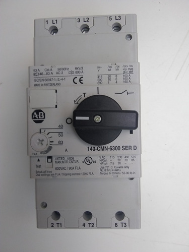 Guarda Motor Allen Bradley 140 Cmn / Cmt