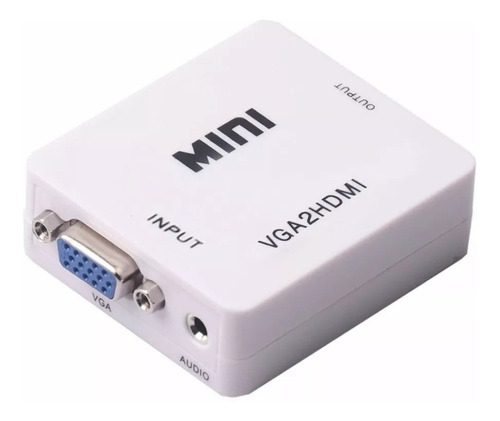 Adaptador Convertidor Activo Vga + A Hdmi Con Sonido