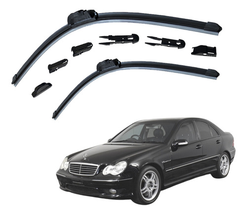 2 Plumas Limpiaparabrisas P/ Mercedes Benz C32 Amg 2002