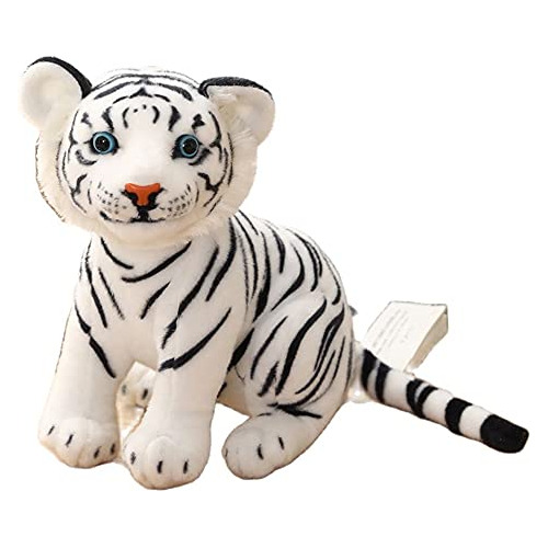 Gudves White Tiger Plush Toy - 7.8  Animal Relleno Por Tiger