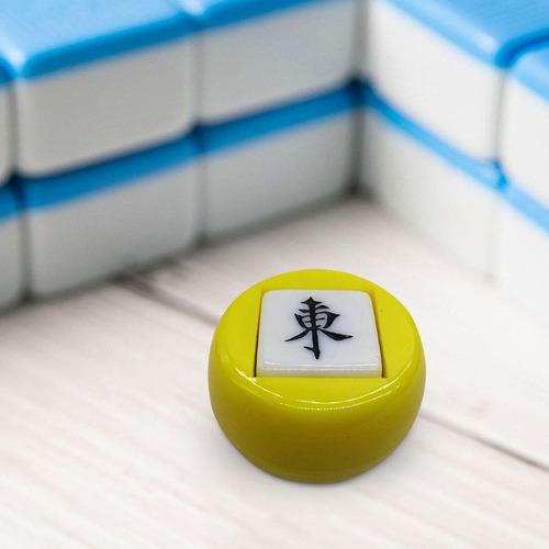 6 Dados Chinos De Mahjong, Dados Poliédricos, , Amarillo
