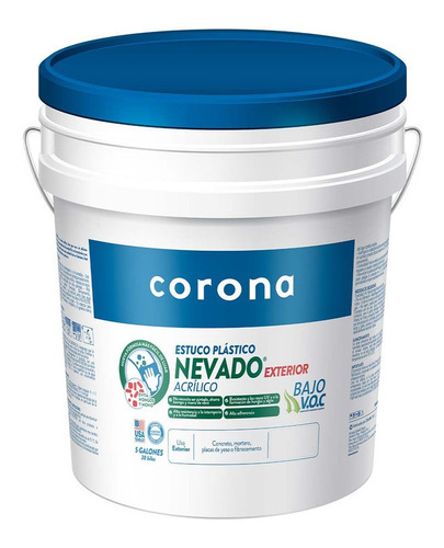 Estuco Plastico Nevado® Corona 30kg - Kg a $7803