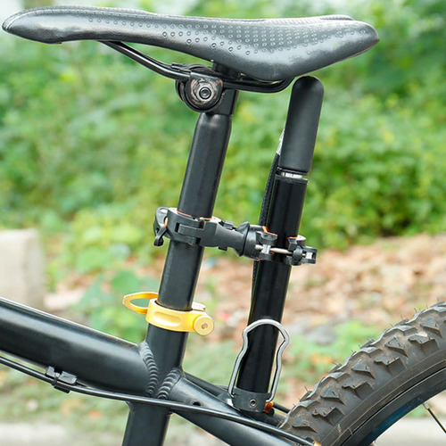 Soporte De Linterna De Bicicleta Soporte De Naranja Negro