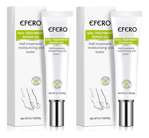 Efero - 2 Unidades De Gel De Reparacin De Uas, Crema De Repa