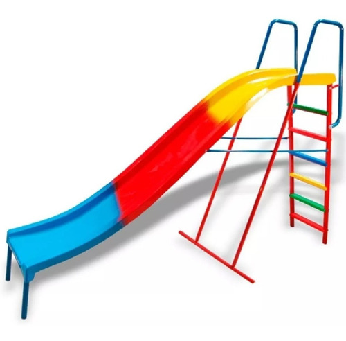 Imagen 8 de 10 de Tobogan Fibra Vidrio Metal 6 Escalones Gigante Katib 3a7año