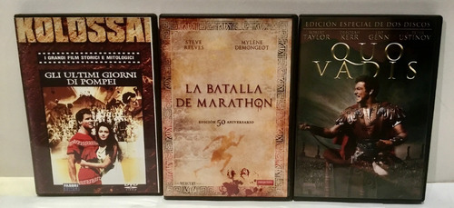 Ultimos Dias De Pompeya Quo Vadis Batalla De Marathon 4 Dvd