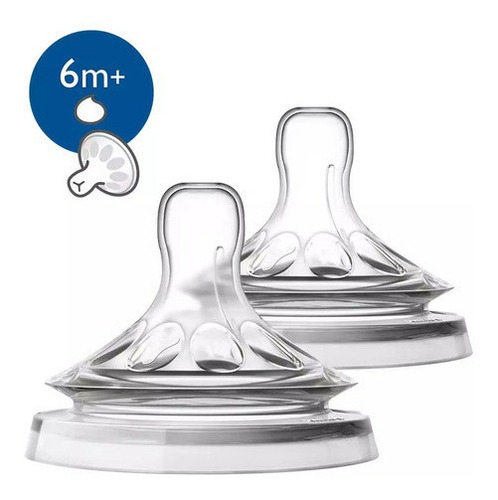 Tetina Natural Philips Avent Scf046/27 6m+ Flujo Espeso