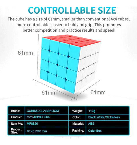 Cubo Rubik Qiyi Speed Cube 4x4 Original Cubo Mágico