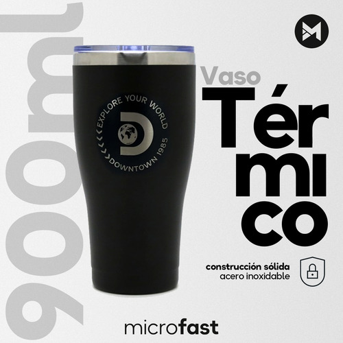 Imagen 2 de 7 de Vaso Térmico Discovery 900ml Acero Inox Frío Calor Con Tapa