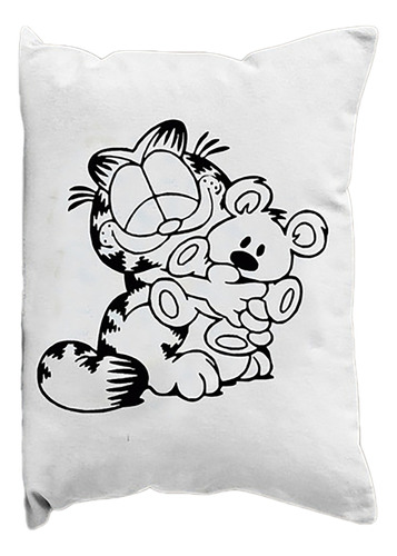 Almohadones Para Pintar - Garfield Cumpleaños Souvenirs-10un