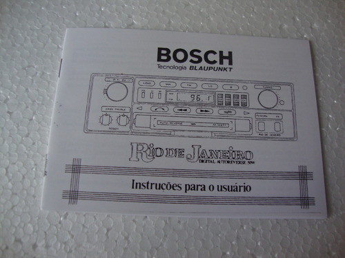 Esquema Elétrico Rádio Toca-fitas Bosch Rio De Janeiro . (Usado)