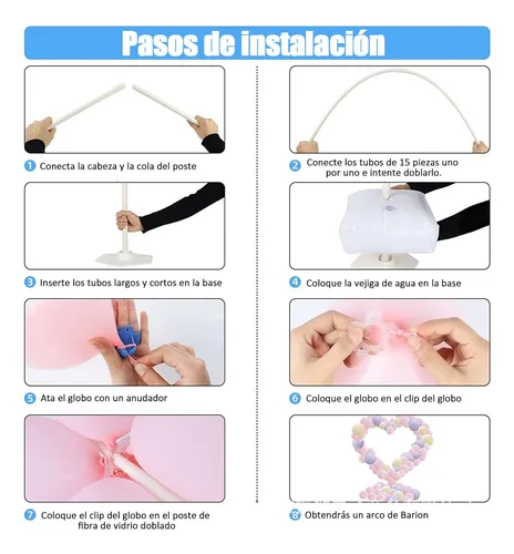 Estructura Base De Globos Corazon Para Decoración 166*150cm