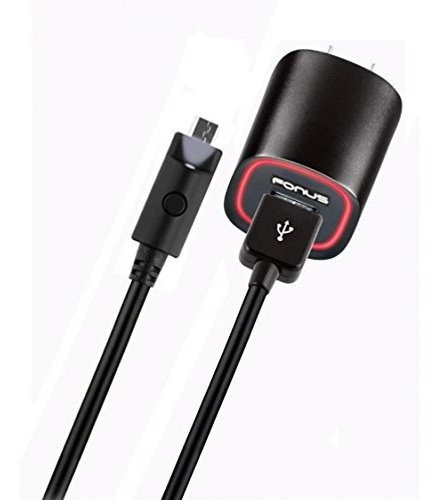 Rapid 2.4 Amp Home Viaje Cargador Pared Adaptador 6 Ft Cable