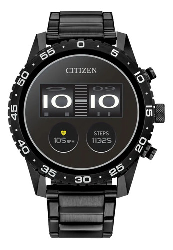 Reloj Citizen Cz Smart Mx1017-50x Para Hombre Color de la correa Negro Color del bisel Negro Color del fondo Negro