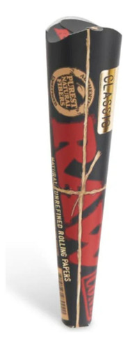 Seda Raw Cone Classic Black King Size Com 32x3 Por Caixa