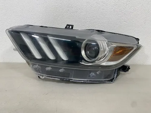 CSDEX Headlight Assembly Pair – 2015-2017 Ford Mustang, Clear Lens Black Housing