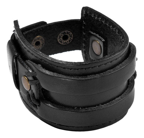 Zysta Punk Gótico Masculino Cuero Genuino 75-83 Unisex De