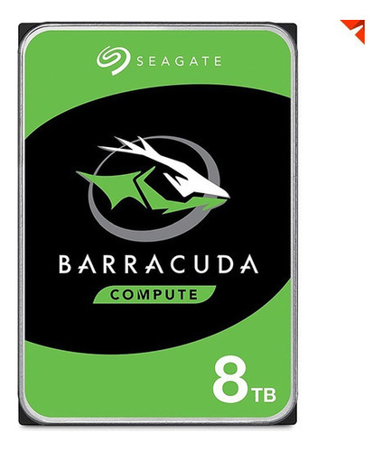 Hdd 8tb Sata Seagate Barracuda 8tb 3.5in 6 Gb/s 5400 Rpm 256 Color Verde