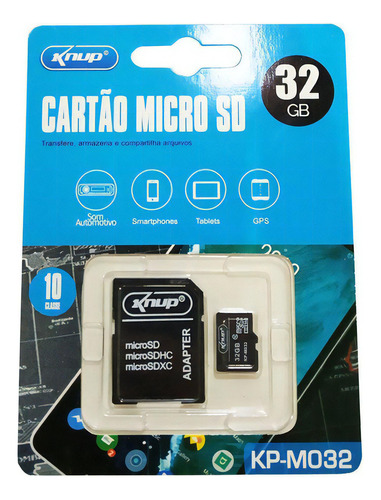 Cartão De Memória Micro Sd 32gb Indicado P/ Câmeras Celular