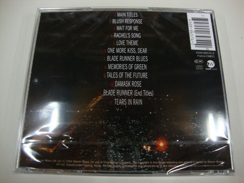 Cd - Vangelis - Blade Runner - Ost - Importado, sellado