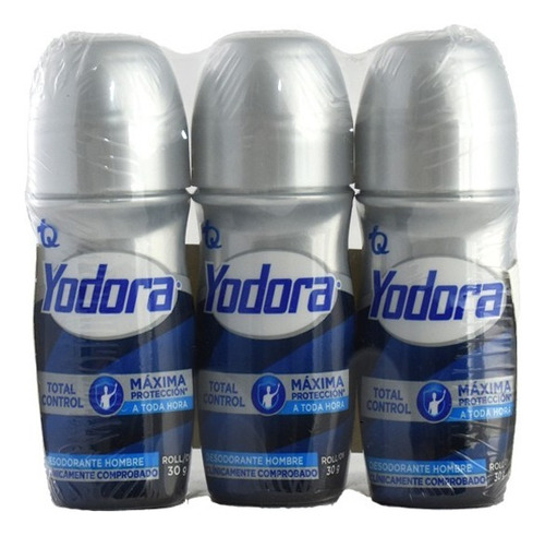 Desodorante Yodora Mini Rollon Total Control X 3 Unidades