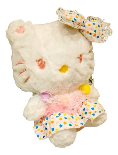 Peluche Kitty Sanrio Floreado Corazones