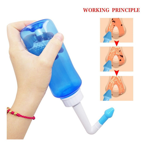 Higienizador Nasal Lavador De Nariz Limpeza Eficiente 300ml