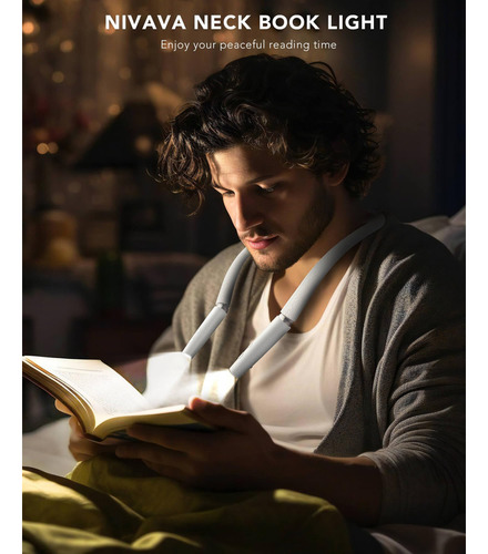 Nivava Luz De Lectura De Cuello, Luz De Libro Para Leer En L