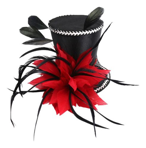 Vintage Hat 20s Plumaje Fascinator Boda Nupcial