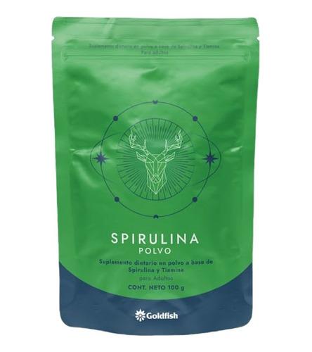 Spirulina En Polvo %100 Pura | Goldfish | Doypack 100gr