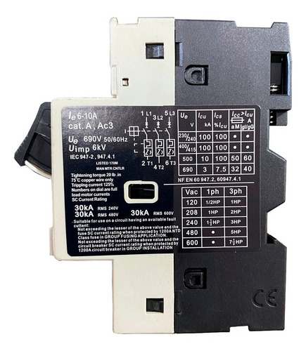 Disjuntor Motor 6-10a Ckw / Sibratec